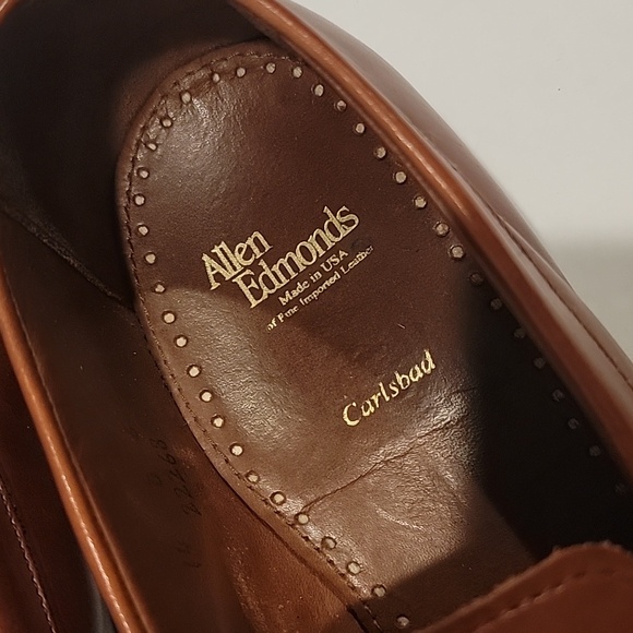 Allen Edmonds Lake Bluff Weave Dress Loafers Carlsbad Brown Leather 14 D - Picture 11 of 14